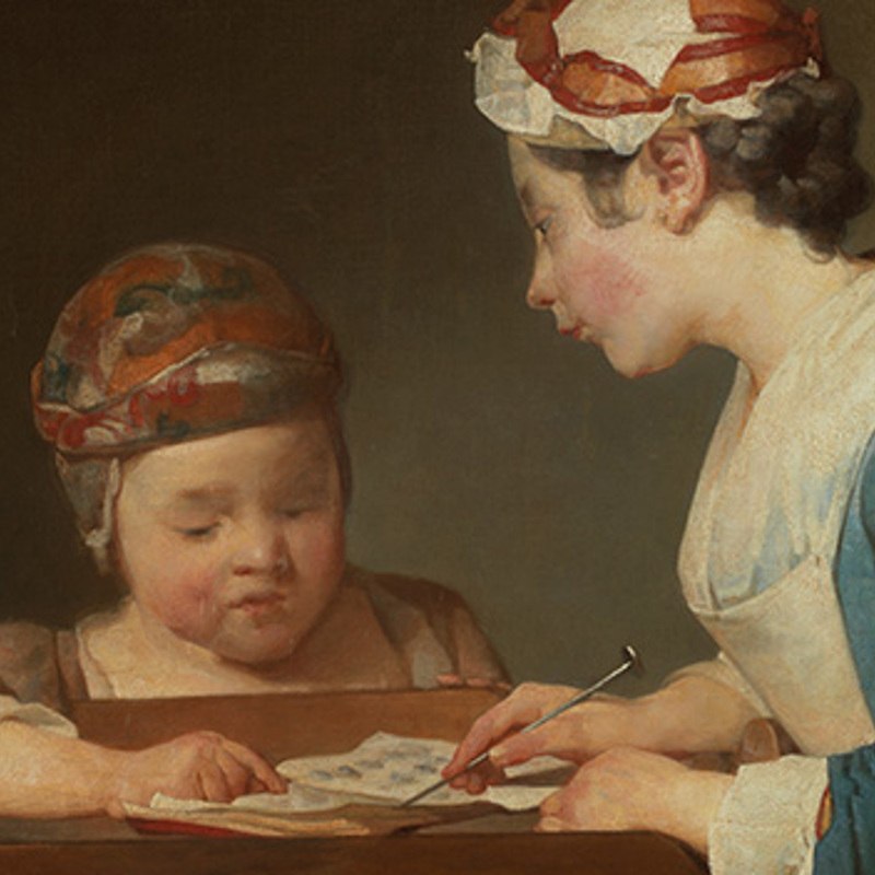 Jean-Siméon Chardin's The Young Schoolmistress
