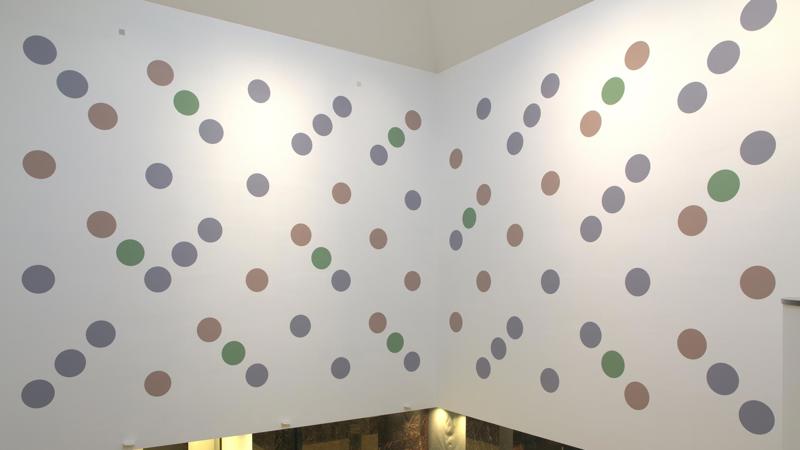 Bridget Riley, 'Messengers', 2019. © 2019 Bridget Riley. All rights reserved/Photo: The National Gallery, London