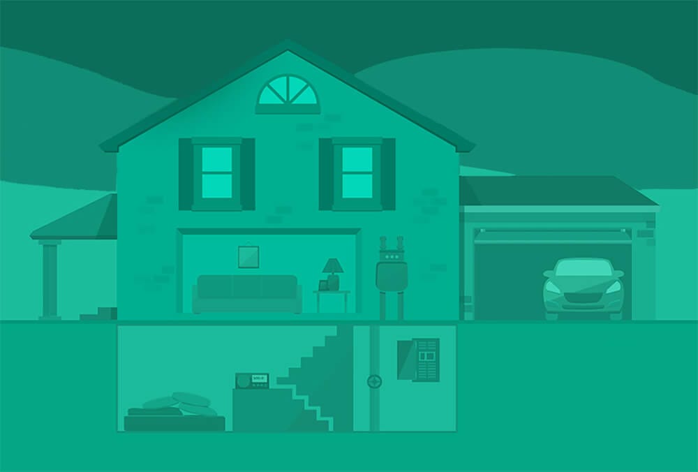 Tornado house diagram