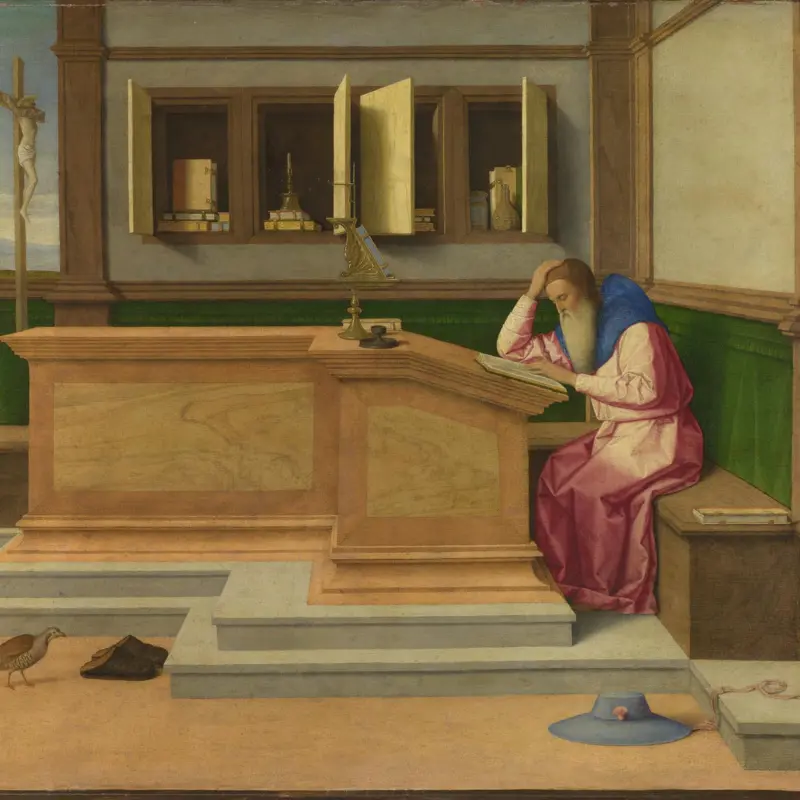 Saint Jerome in his Study