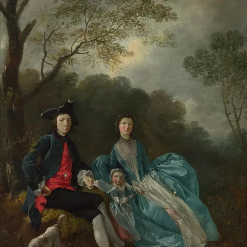 Portrait of the Artist with his Wife and Daughter