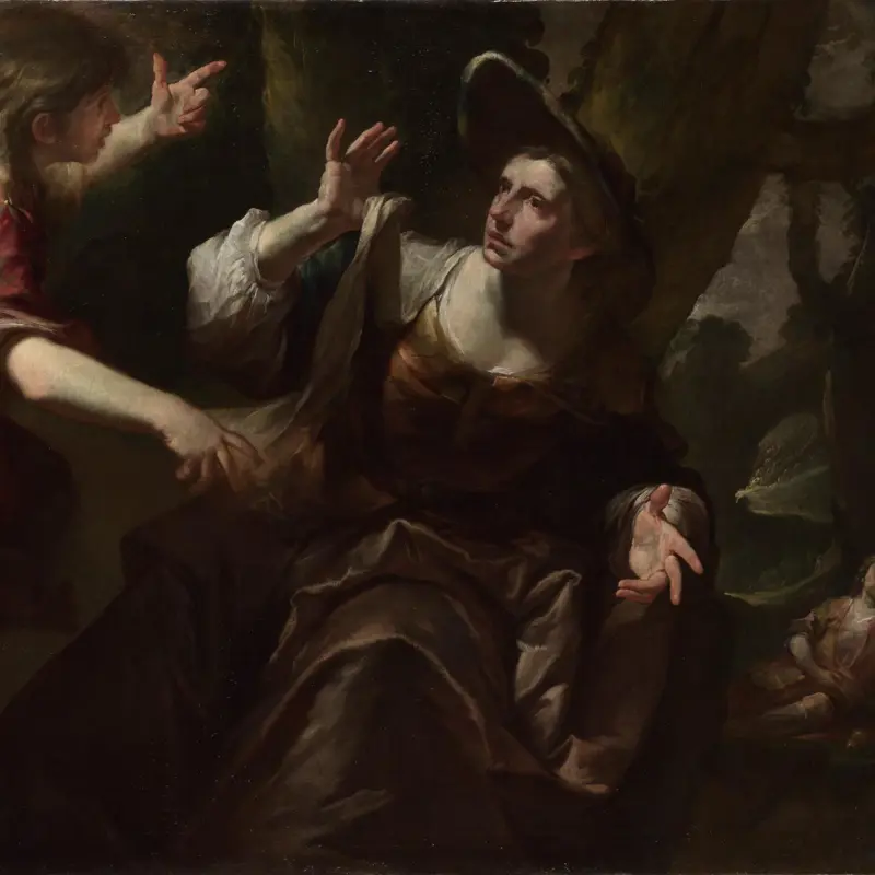 The Angel appears to Hagar and Ishmael